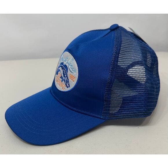 NWT Sun & Sky Great Lakes Fly Fishing Trucker Hat Blue Mesh Cap Adjustable - Picture 5 of 7